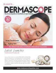 DERMASCOPE Magazine December 2015 - Makes Scents Natural Spa Line