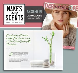 DERMASCOPE Magazine January 2018 - Private Label Skincare_Spa Products