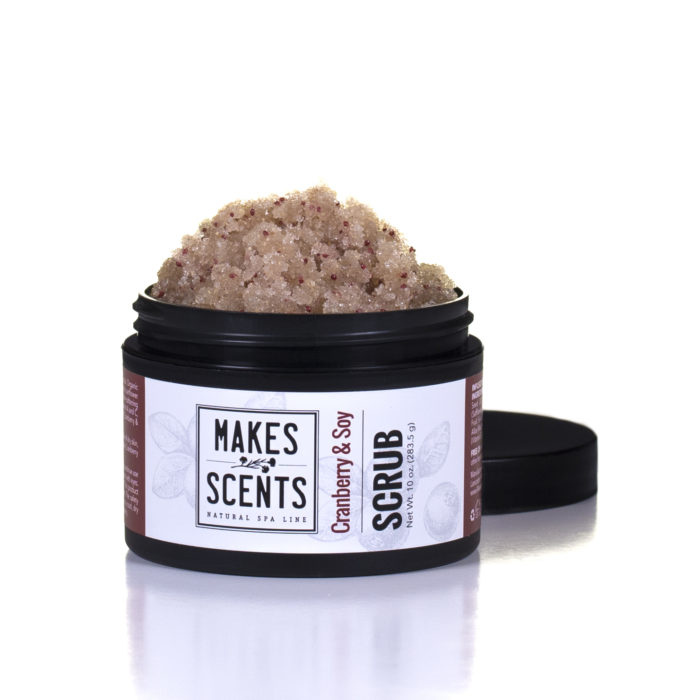 Cranberry & Soy Body Scrub - Vegan - Cruelty-Free - Makes Scents Natural Spa Line