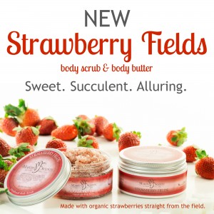 Makes Scents Natural Spa Line Strawberry Fields Body Scrub & Body Butter