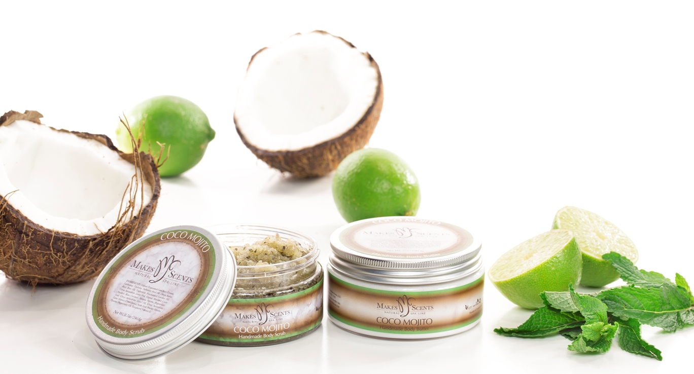 Coco Mojito Spa Product Line - Makes Scents Natural Spa Line