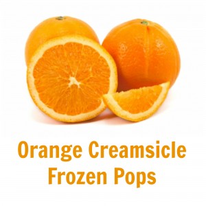 Orange Creamsicle Frozen Pops