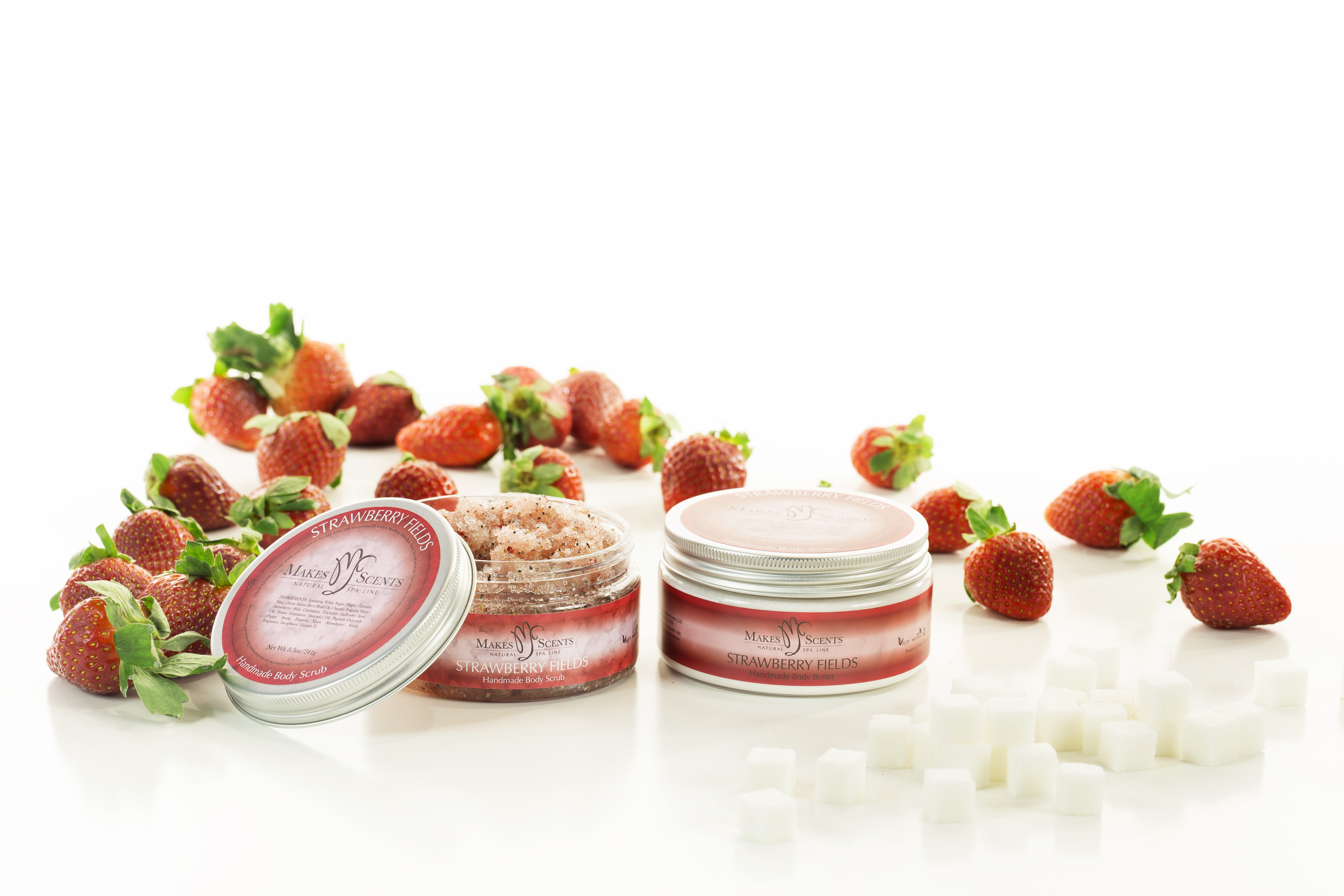 Strawberry Fields Body Line - Makes Scents Natural Spa Line