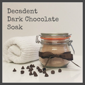 Dark Chocolate Soak - Makes Scents Natural Spa Line