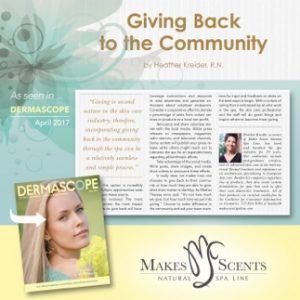DERMASCOPE Magazine_April 2017_Giving Back to the Community