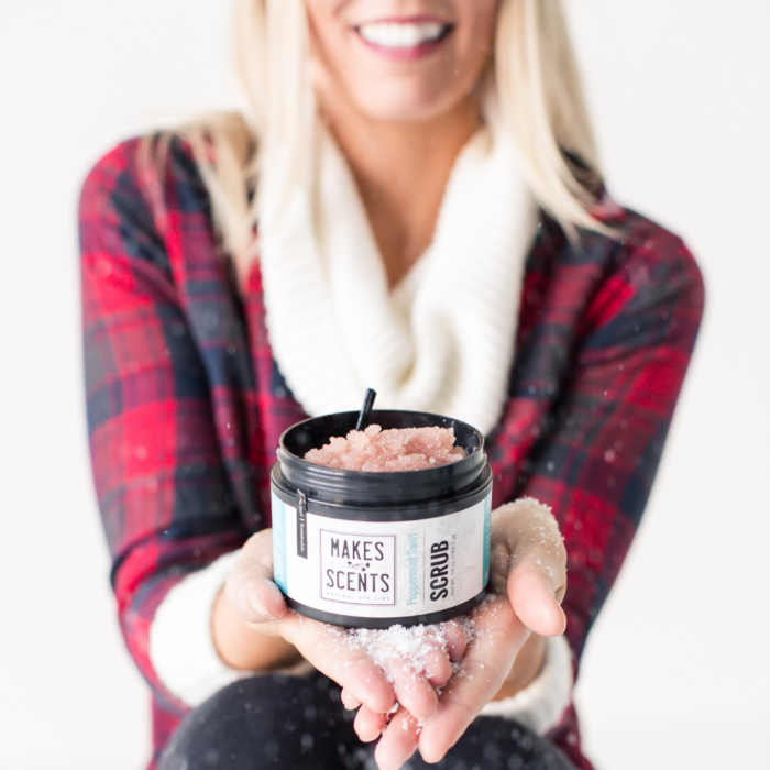 Peppermint Swirl Scrub | Makes Scents Natural Spa Line
